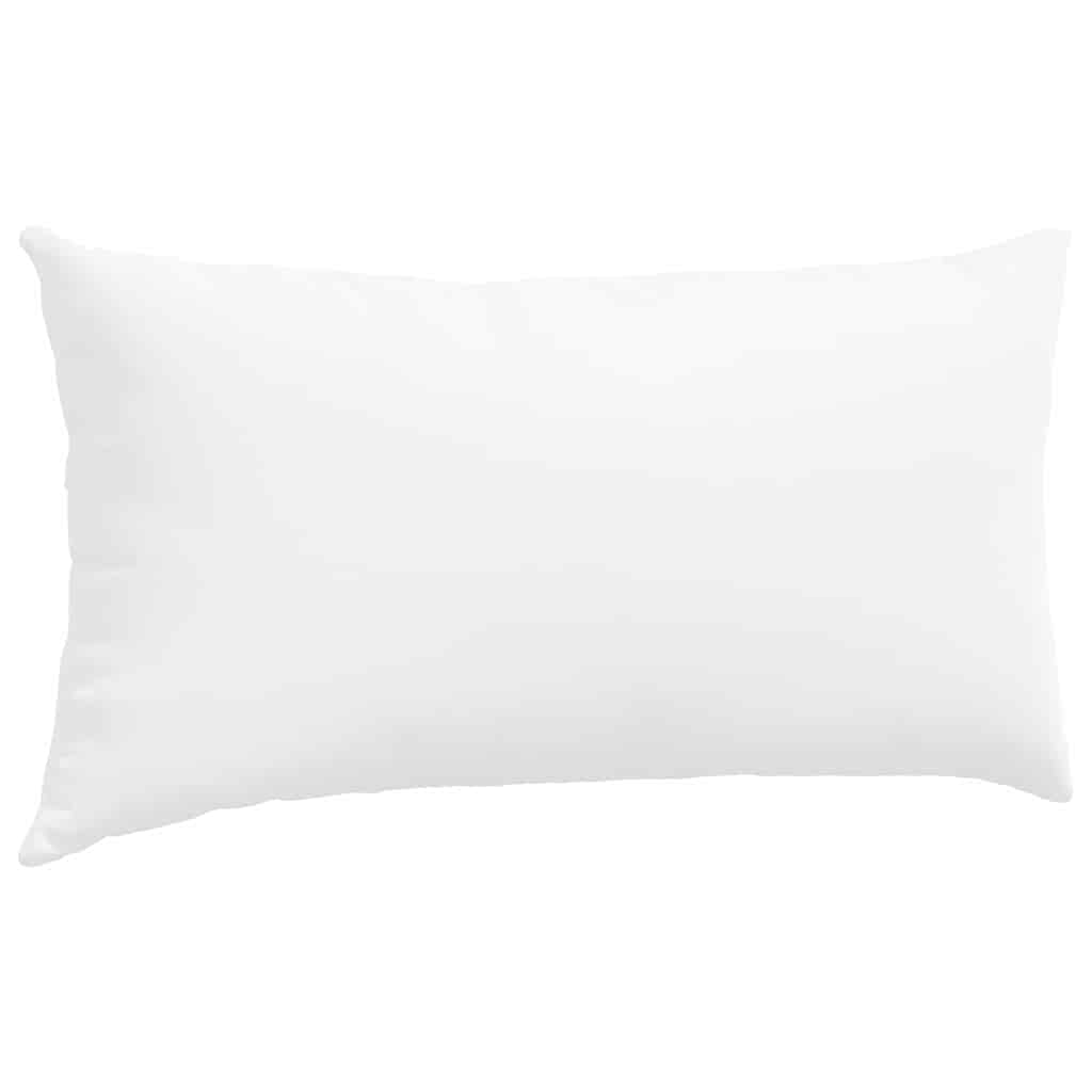 Cuscini da Divano 2 pz Tessuto Bianco 80 x 40 cm