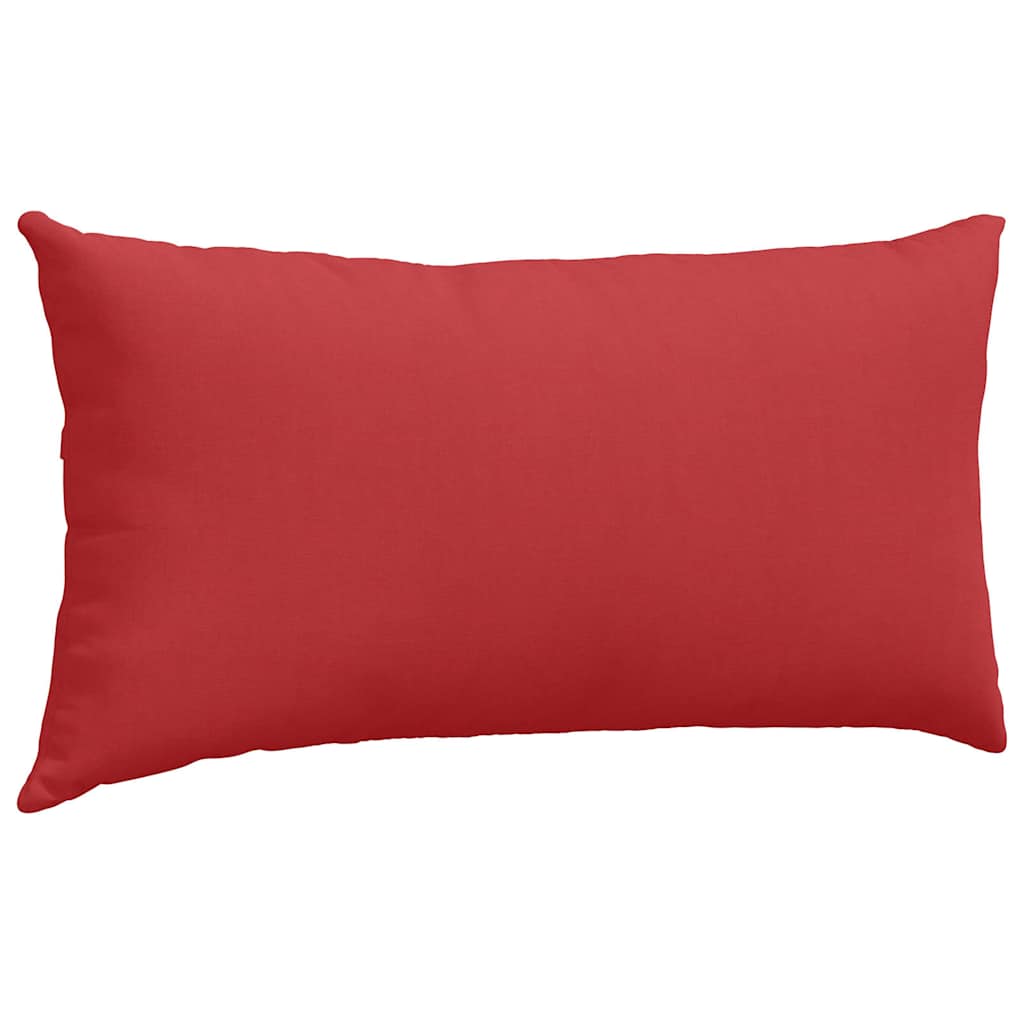 Cuscini da Divano 2 pz Tessuto Rosso 80 x 40 cm