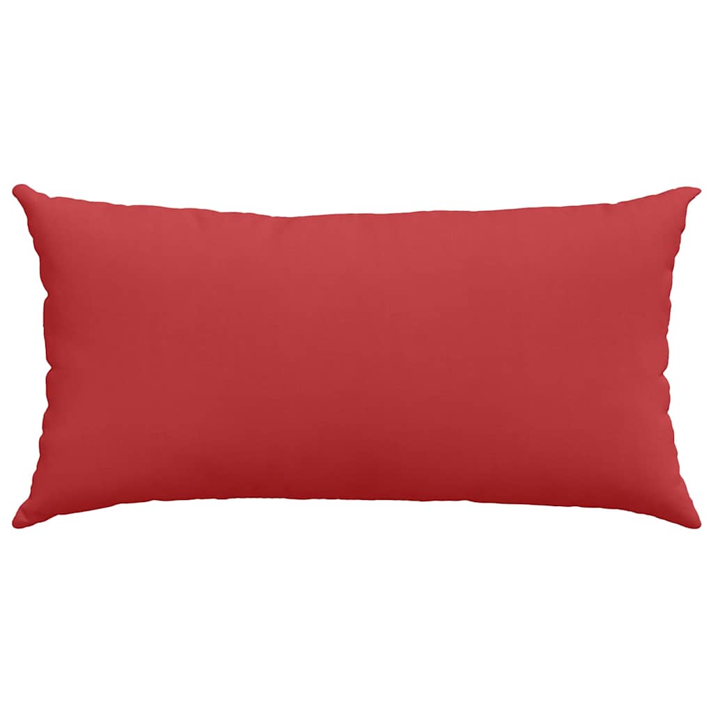 Cuscini da Divano 2 pz Tessuto Rosso 80 x 40 cm
