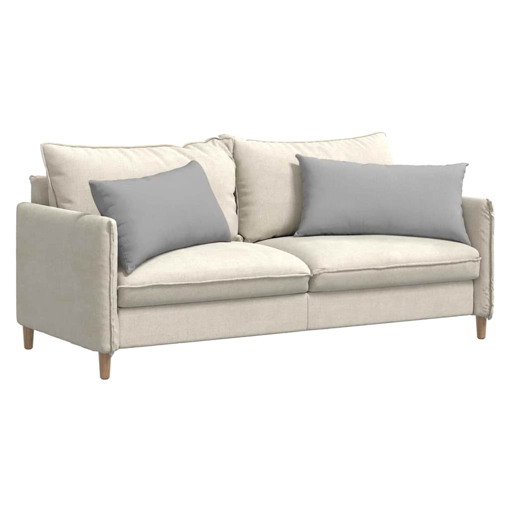 Cuscini da Divano 2 pz Tessuto Grigio Nuvola 80 x 40 cm