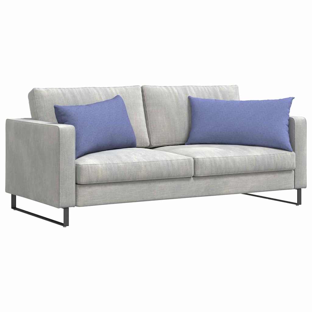 Cuscini da Divano 2 pz Tessuto Blu jeans 80 x 40 cm