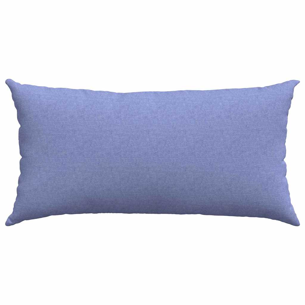 Cuscini da Divano 2 pz Tessuto Blu jeans 80 x 40 cm