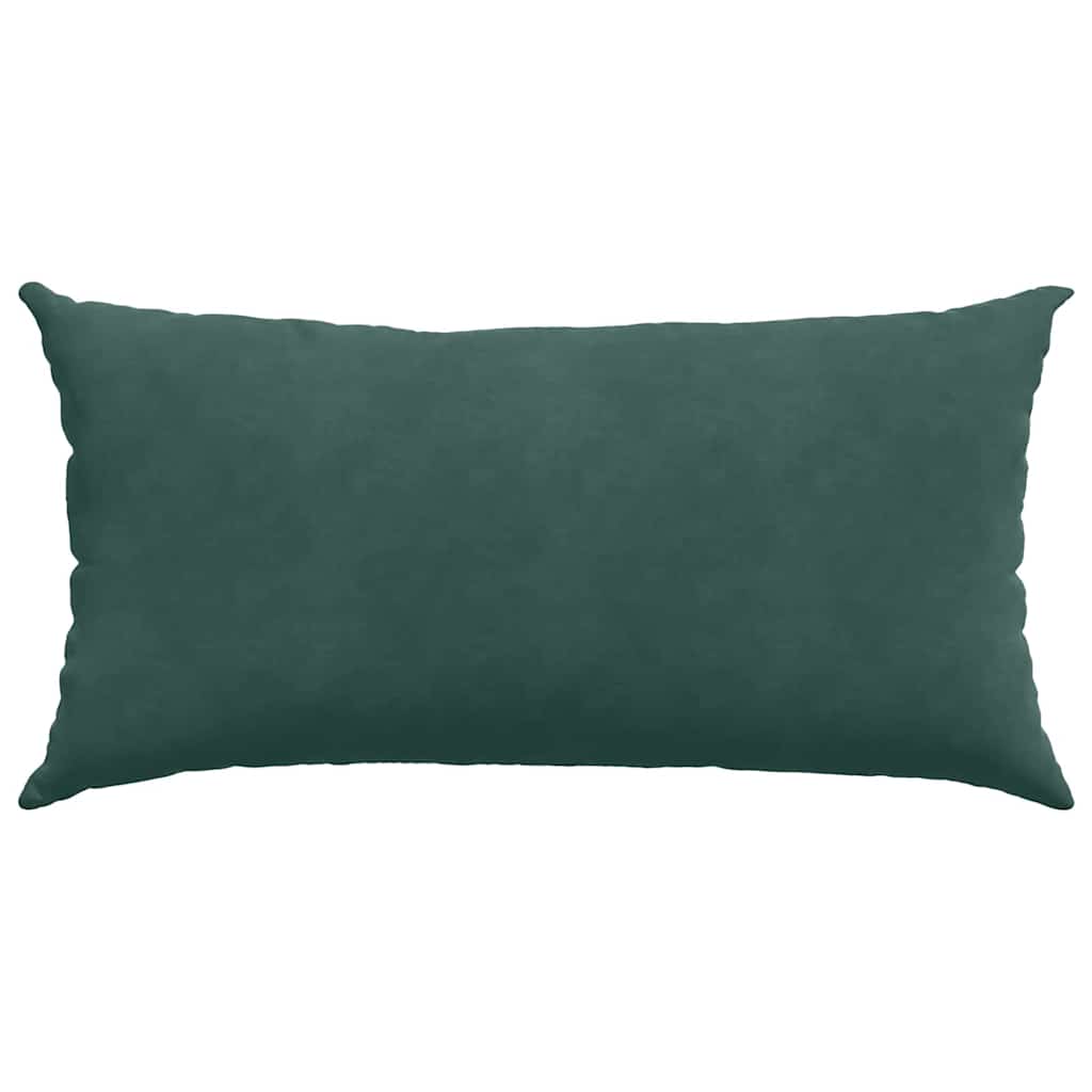 Cuscini da Divano 2 pcs Verde Scuro 80 x 40 cm Tessuto in Cords