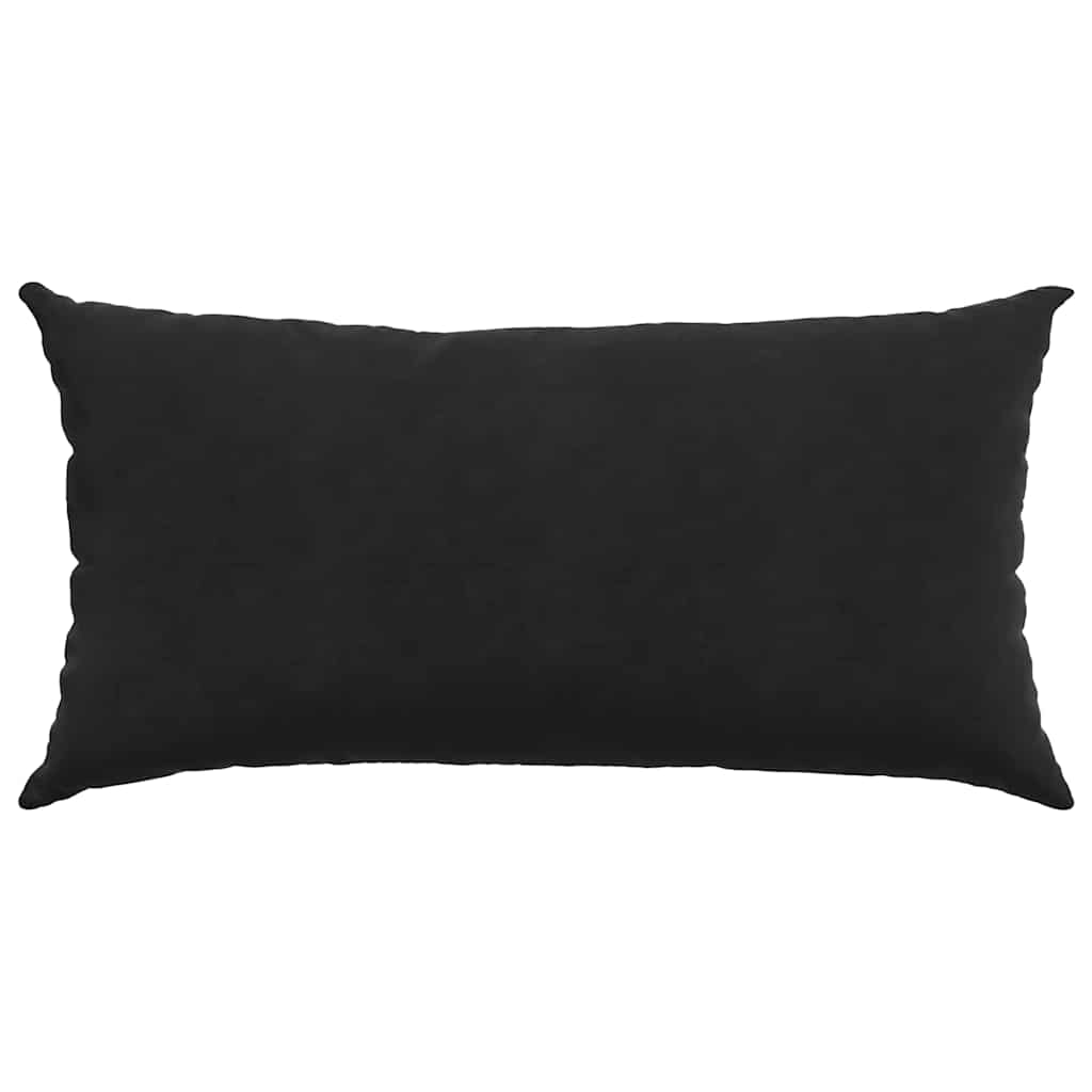 Cuscini da Divano 2 pcs Nero 80 x 40 cm Tessuto in Cords