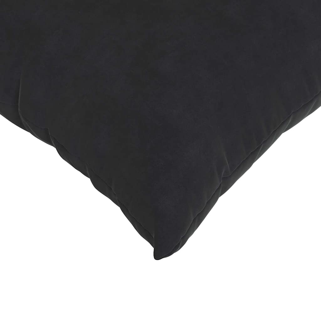 Cuscini da Divano 2 pcs Nero 80 x 40 cm Tessuto in Cords
