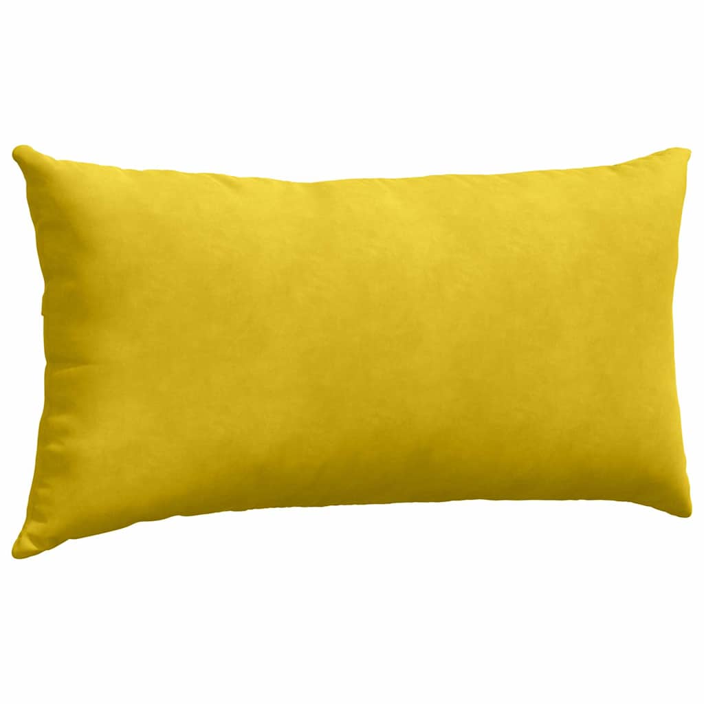 Cuscini da Divano 2 pcs Giallo 80 x 40 cm Tessuto in Cords
