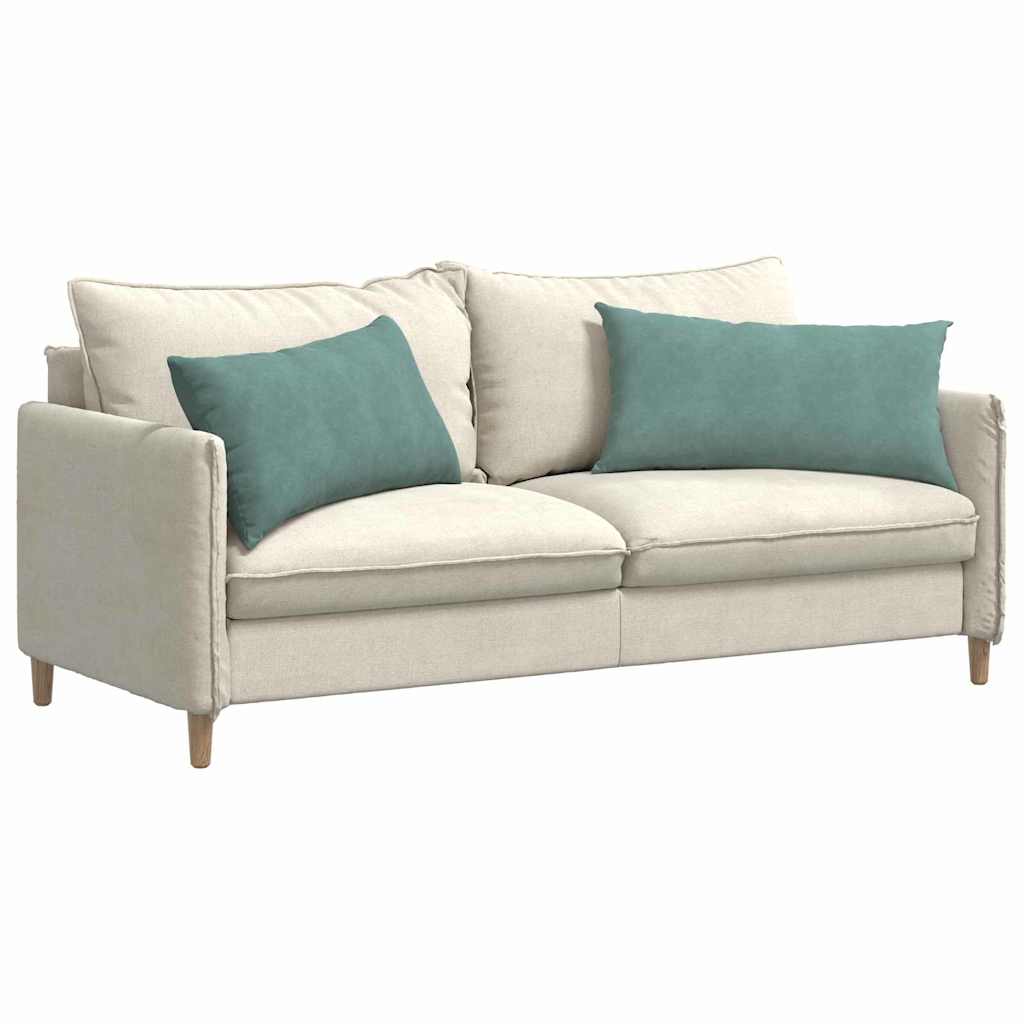 Cuscini da Divano 2 pcs Verde Mare 80 x 40 cm Tessuto in Cords