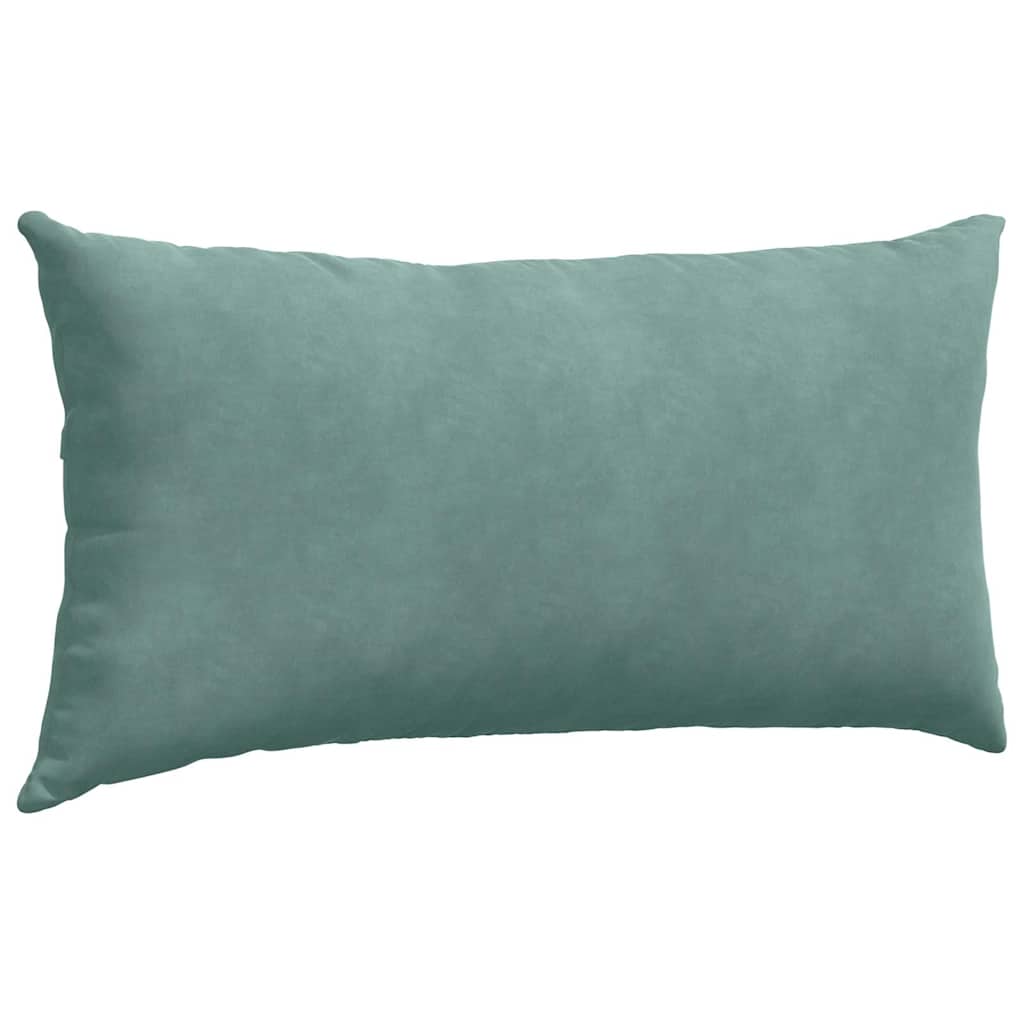 Cuscini da Divano 2 pcs Verde Mare 80 x 40 cm Tessuto in Cords