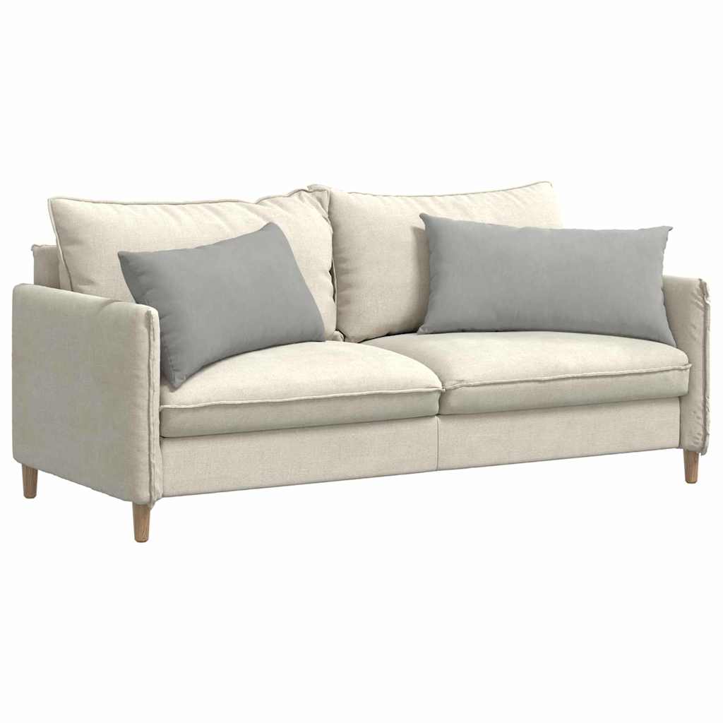 Cuscini da Divano 2 pz Tessuto Grigio chiaro 80 x 40 cm