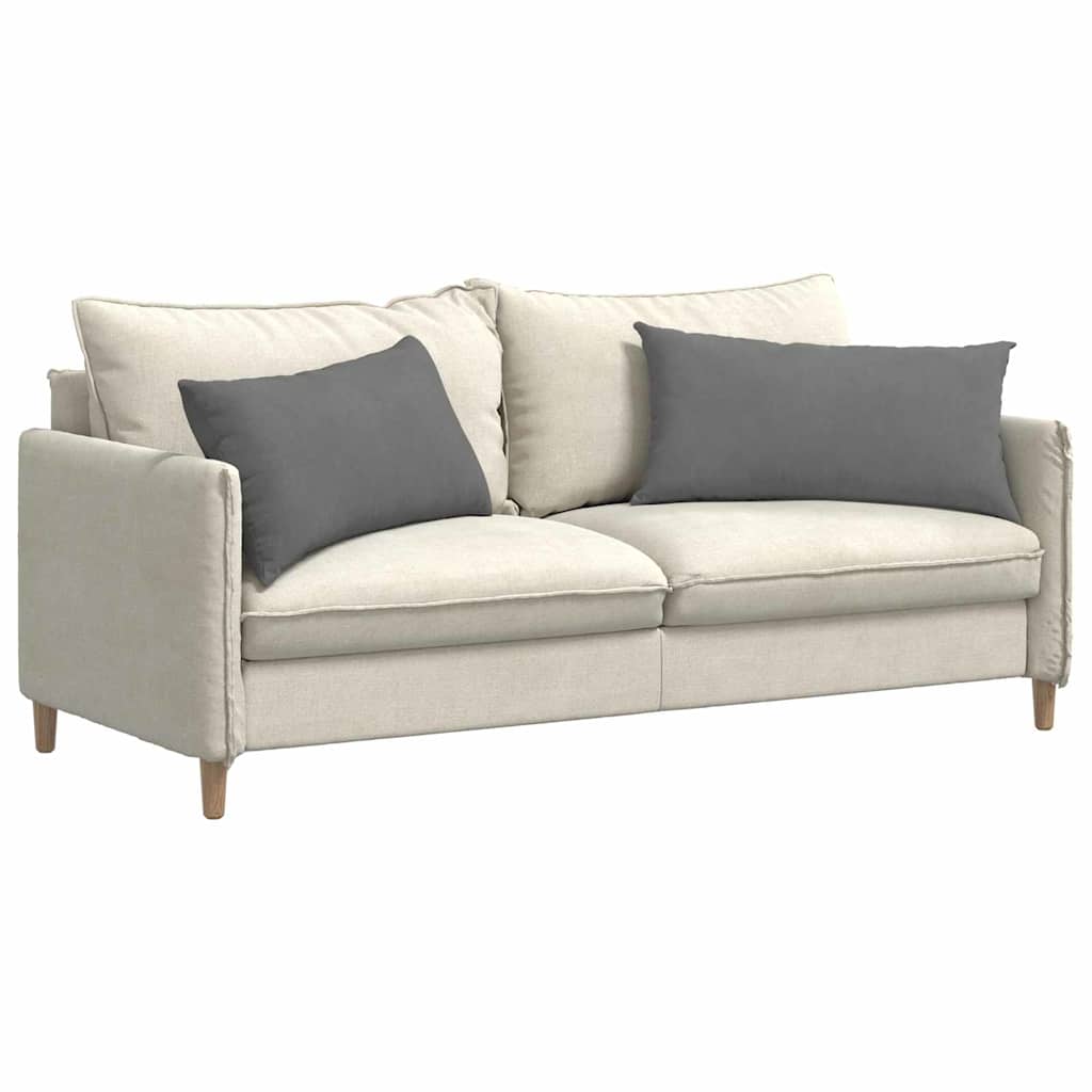 Cuscini da Divano 2 pz Tessuto Grigio scuro 80 x 40 cm