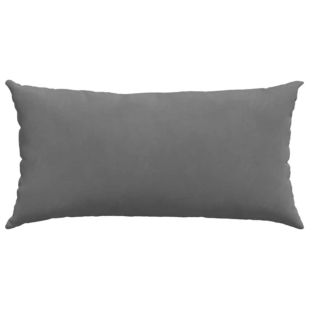 Cuscini da Divano 2 pz Tessuto Grigio scuro 80 x 40 cm