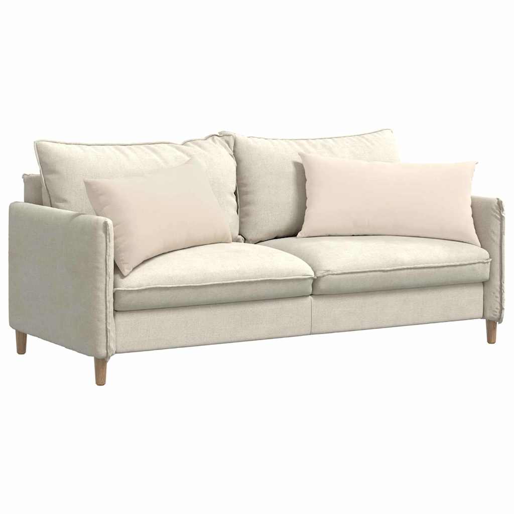 Cuscini da Divano 2 pz Tessuto Beige 80 x 40 cm