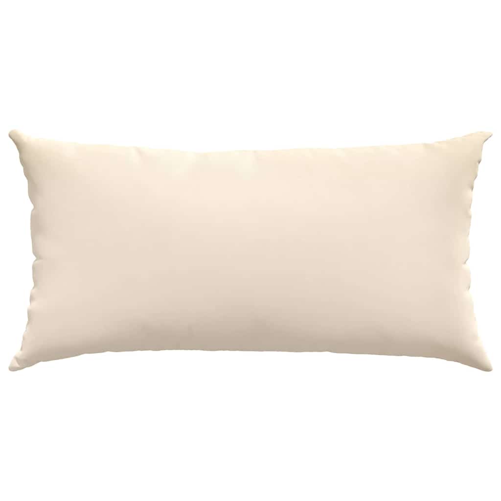 Cuscini da Divano 2 pz Tessuto Beige 80 x 40 cm