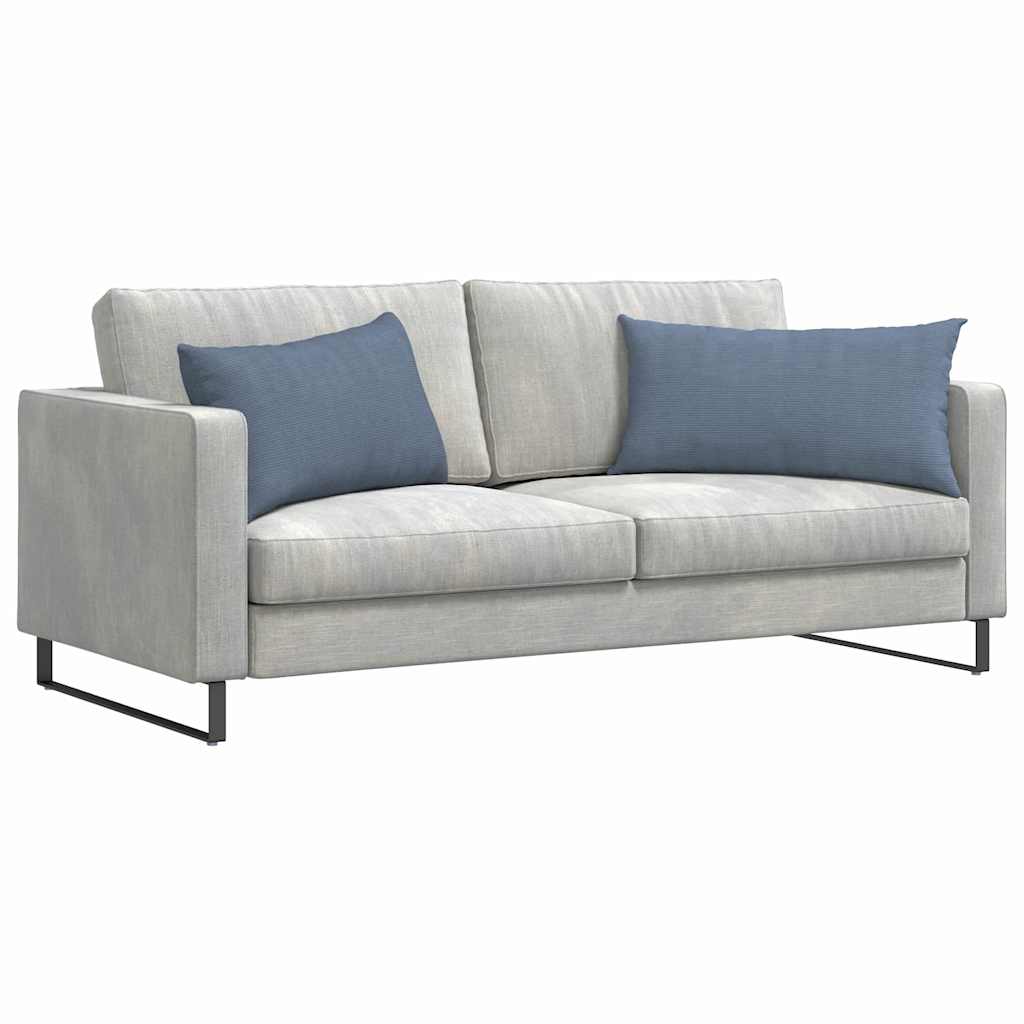 Cuscini da Divano 2 pcs Blu 80 x 40 cm Tessuto in Cords