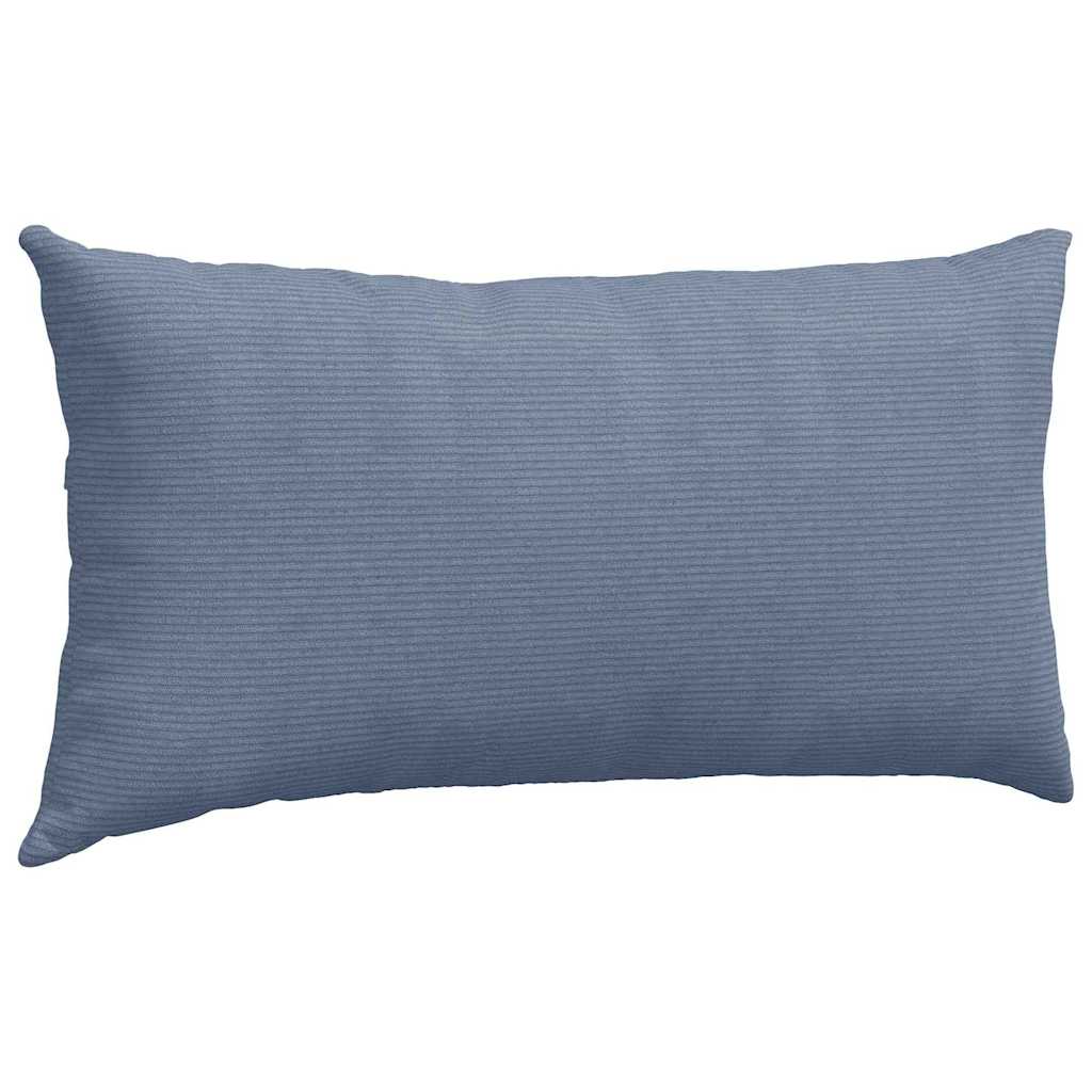 Cuscini da Divano 2 pcs Blu 80 x 40 cm Tessuto in Cords