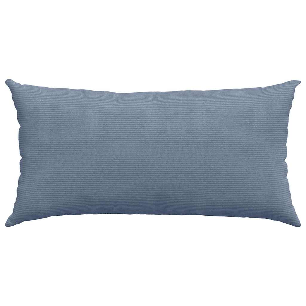 Cuscini da Divano 2 pcs Blu 80 x 40 cm Tessuto in Cords