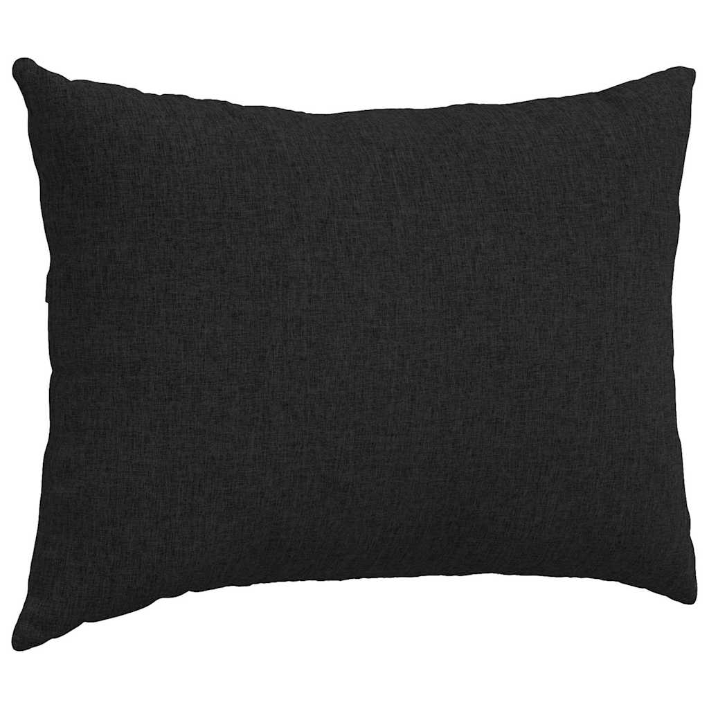 Cuscini da Divano 2 pz Tessuto Nero 70 x 50 cm
