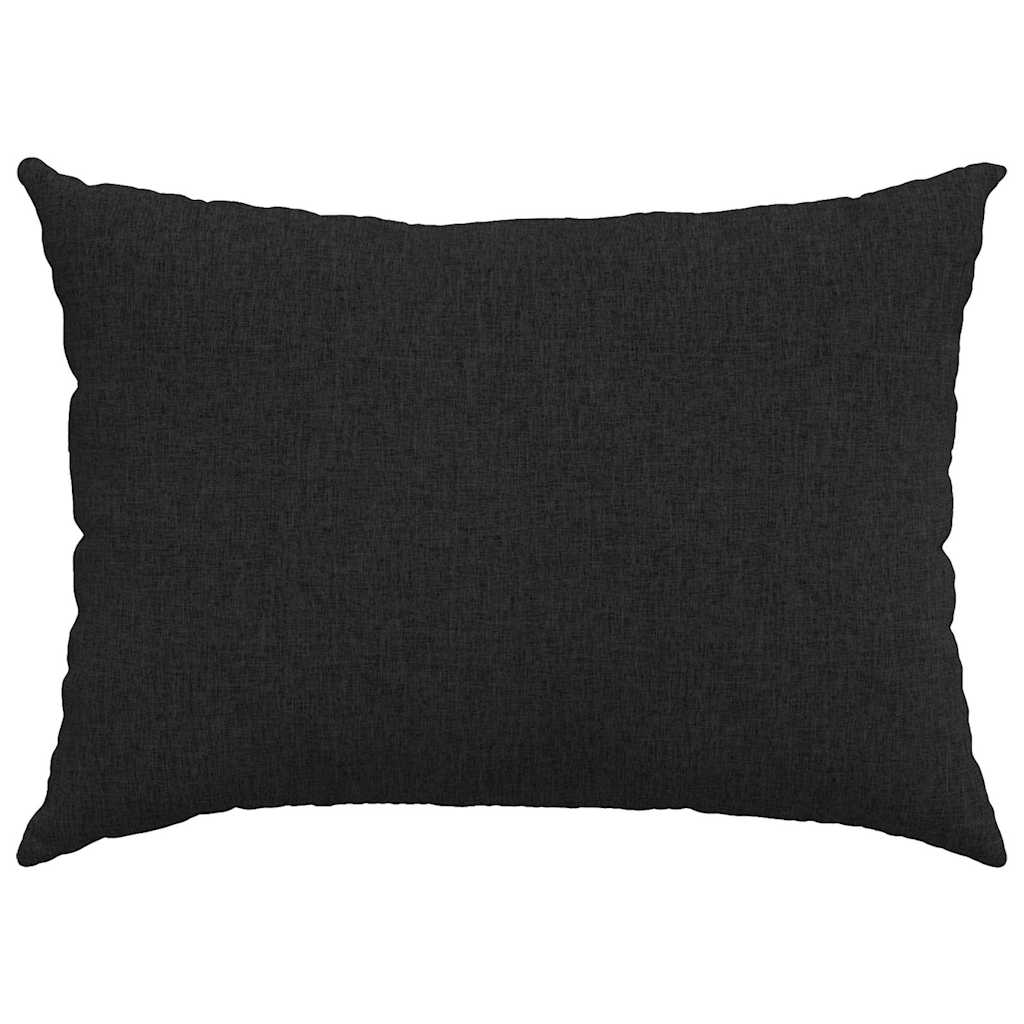 Cuscini da Divano 2 pz Tessuto Nero 70 x 50 cm