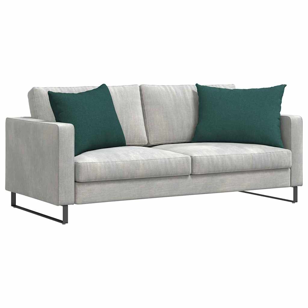 Cuscini da Divano 2 pz Tessuto Verde Scuro 70 x 50 cm