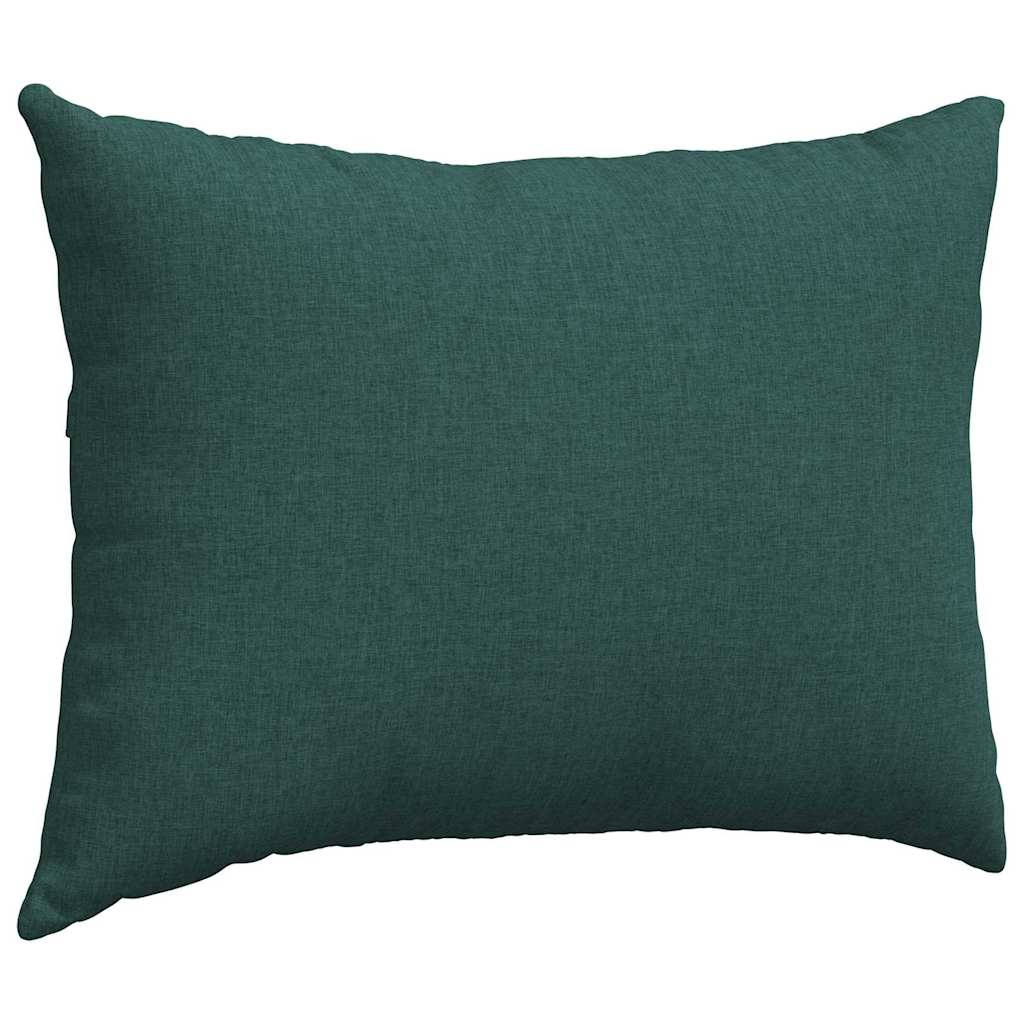 Cuscini da Divano 2 pz Tessuto Verde Scuro 70 x 50 cm