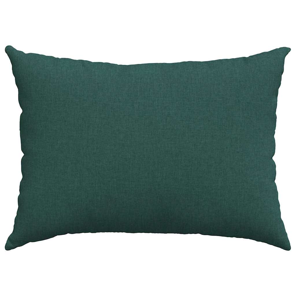 Cuscini da Divano 2 pz Tessuto Verde Scuro 70 x 50 cm
