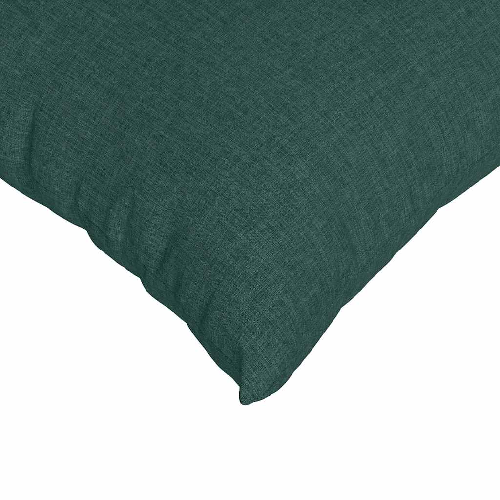 Cuscini da Divano 2 pz Tessuto Verde Scuro 70 x 50 cm