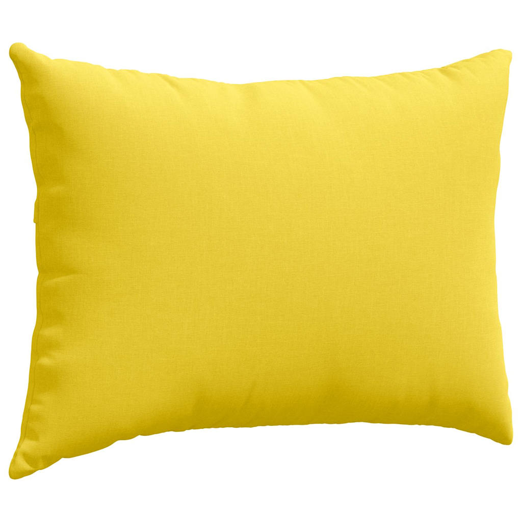 Cuscini da Divano 2 pz Tessuto Giallo Chiaro 70 x 50 cm