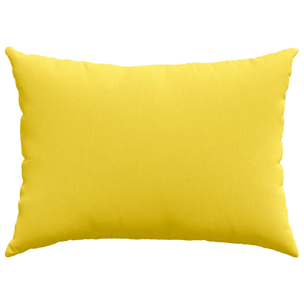 Cuscini da Divano 2 pz Tessuto Giallo Chiaro 70 x 50 cm