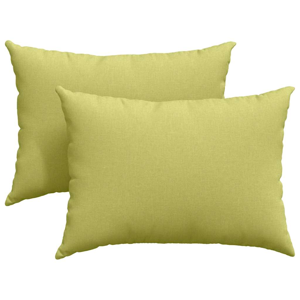 Cuscini da Divano 2 pz Tessuto Verde chiaro 70 x 50 cm