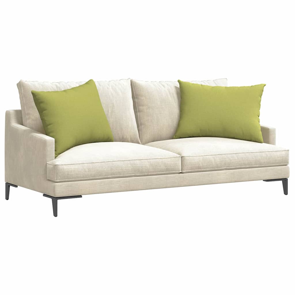 Cuscini da Divano 2 pz Tessuto Verde chiaro 70 x 50 cm