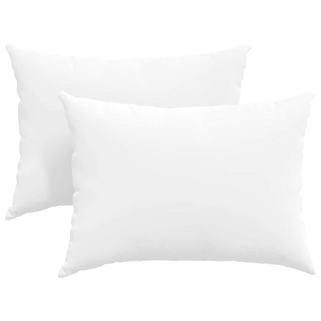 Cuscini da Divano 2 pz Tessuto Bianco 70 x 50 cm