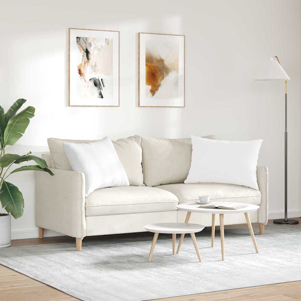 Cuscini da Divano 2 pz Tessuto Bianco 70 x 50 cm