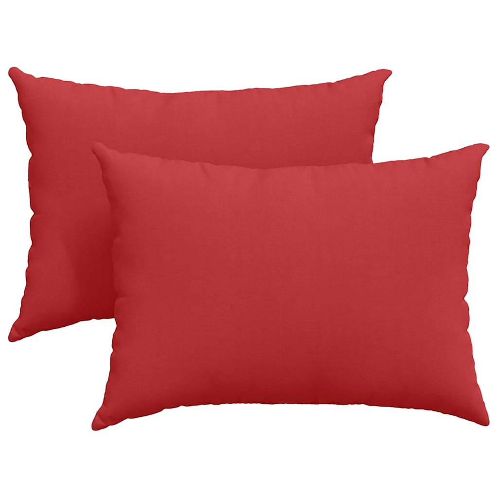 Cuscini da Divano 2 pz Tessuto Rosso 70 x 50 cm
