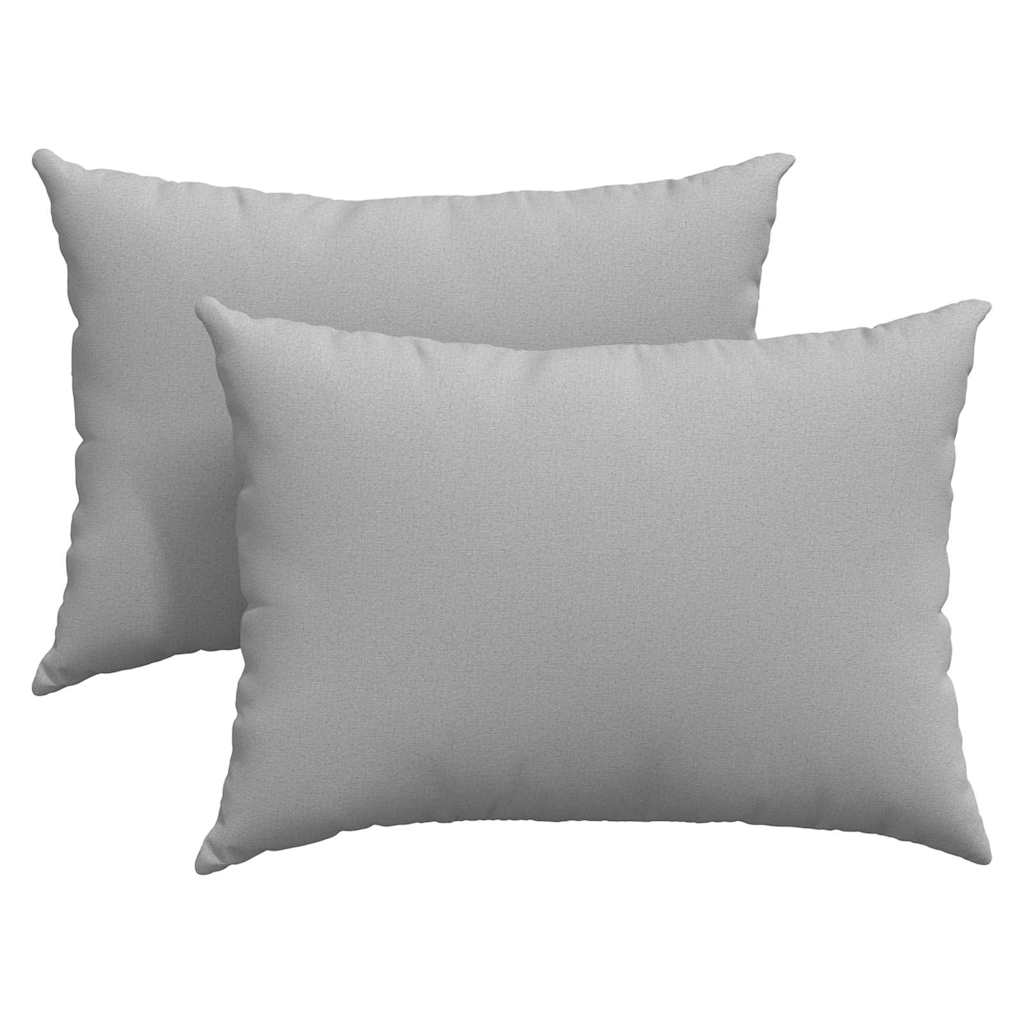 Cuscini da Divano 2 pz Tessuto Grigio Nuvola 70 x 50 cm