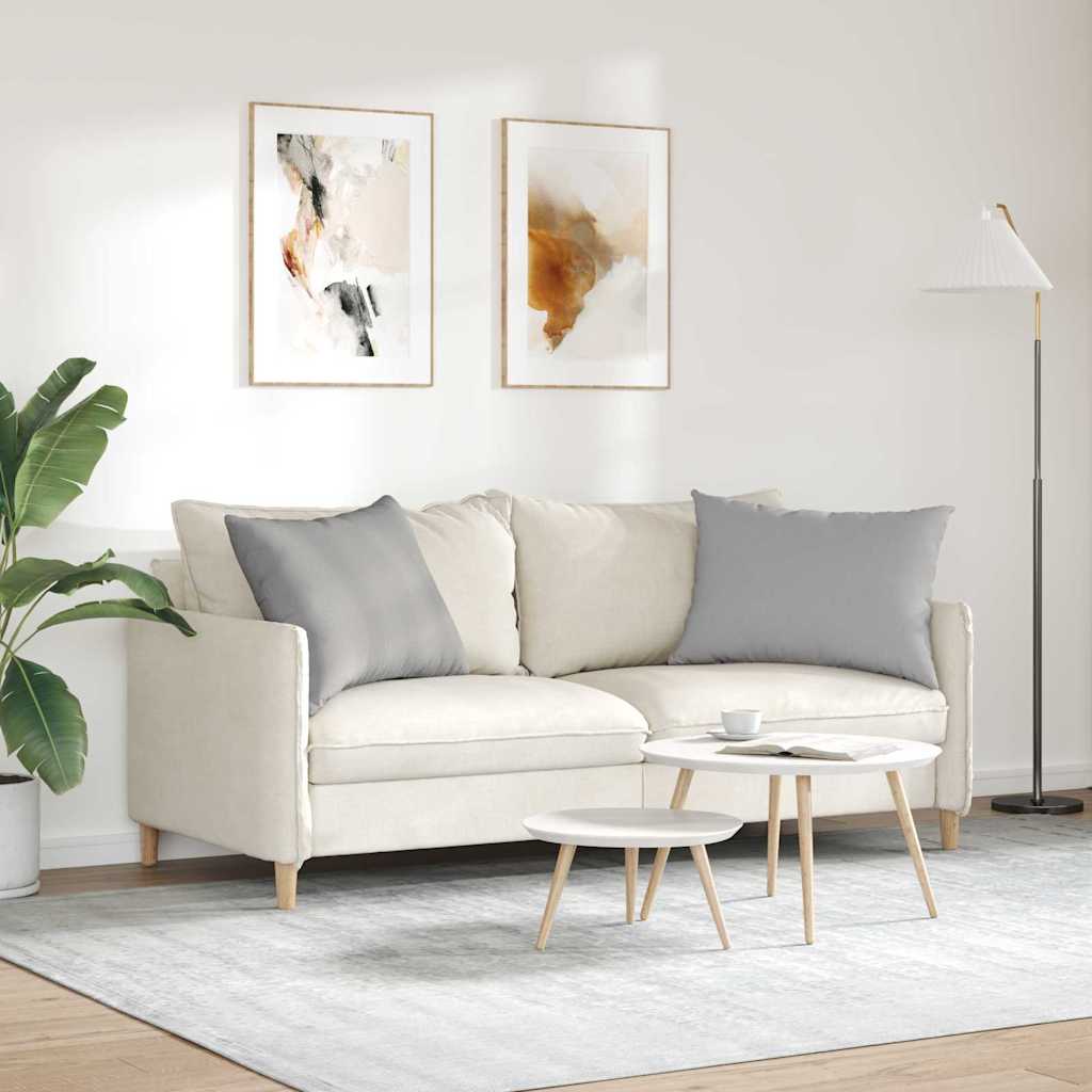 Cuscini da Divano 2 pz Tessuto Grigio Nuvola 70 x 50 cm