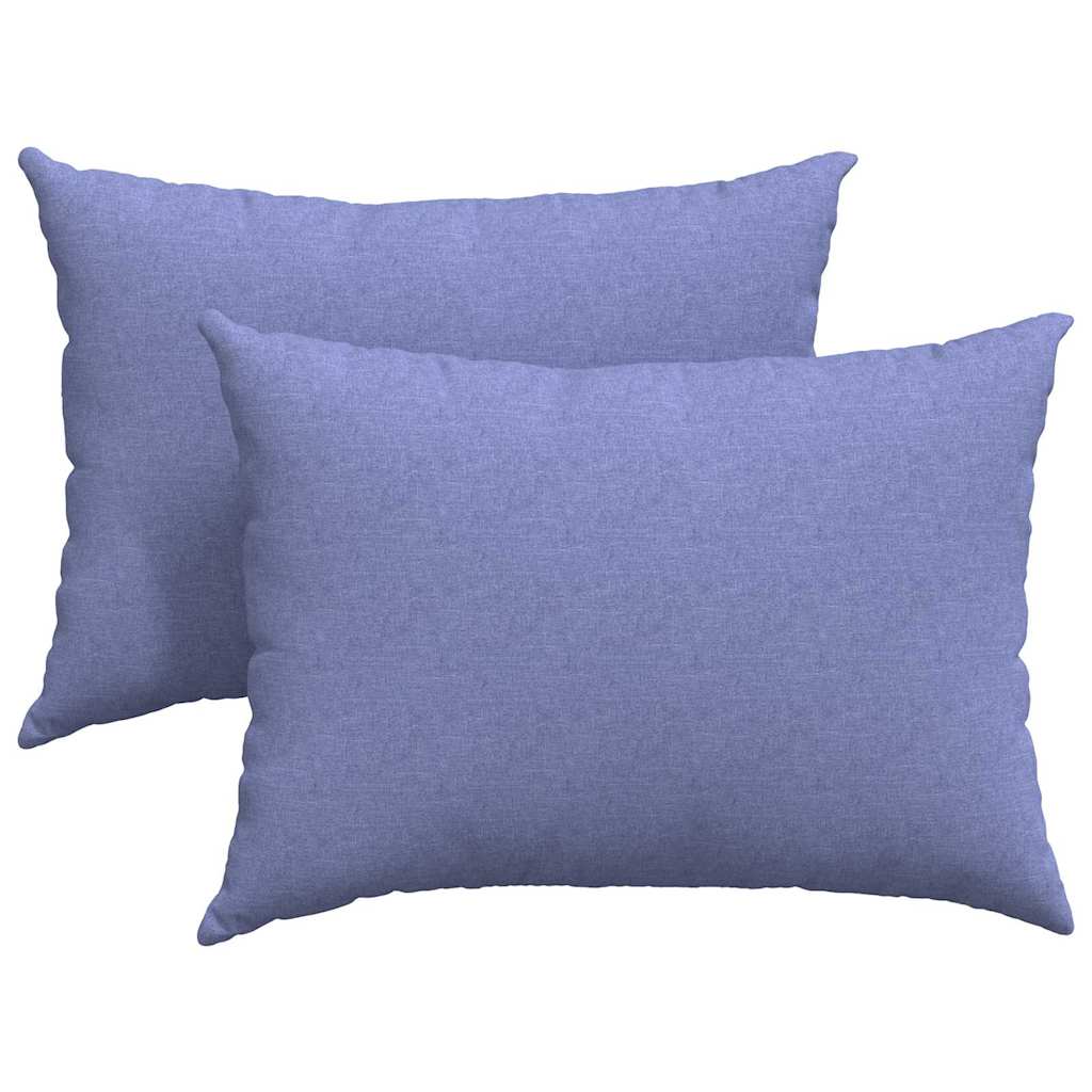 Cuscini da Divano 2 pz Tessuto Blu jeans 70 x 50 cm