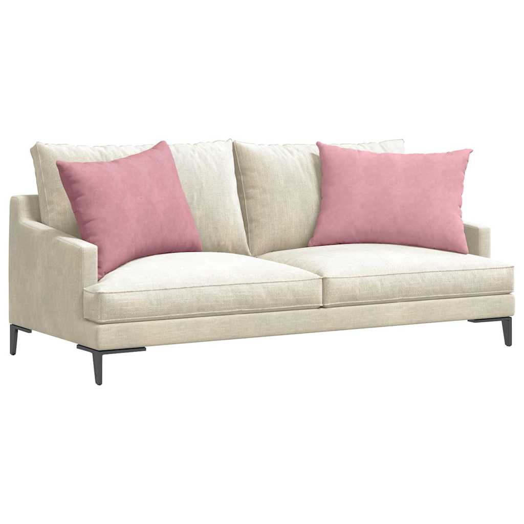 Cuscini da Divano 2 pcs Rosa 70 x 50 cm Tessuto in Cords