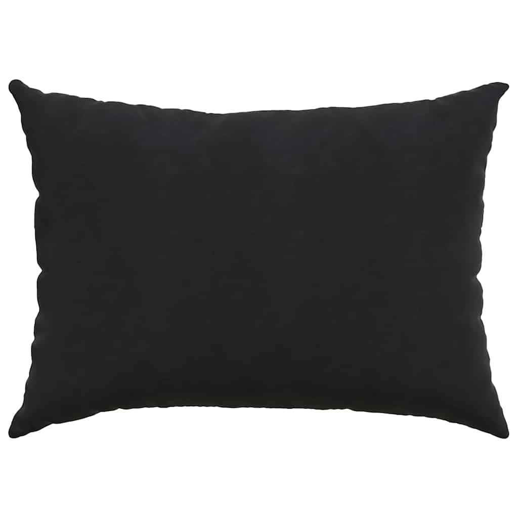 Cuscini da Divano 2 pcs Nero 70 x 50 cm Tessuto in Cords