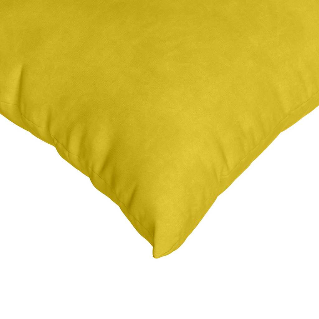 Cuscini da Divano 2 pcs Giallo 70 x 50 cm Tessuto in Cords