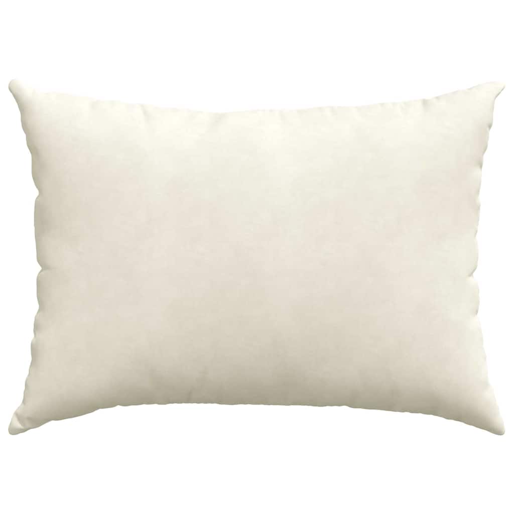 Cuscini da Divano 2 pcs Crema 70 x 50 cm Tessuto in Cords