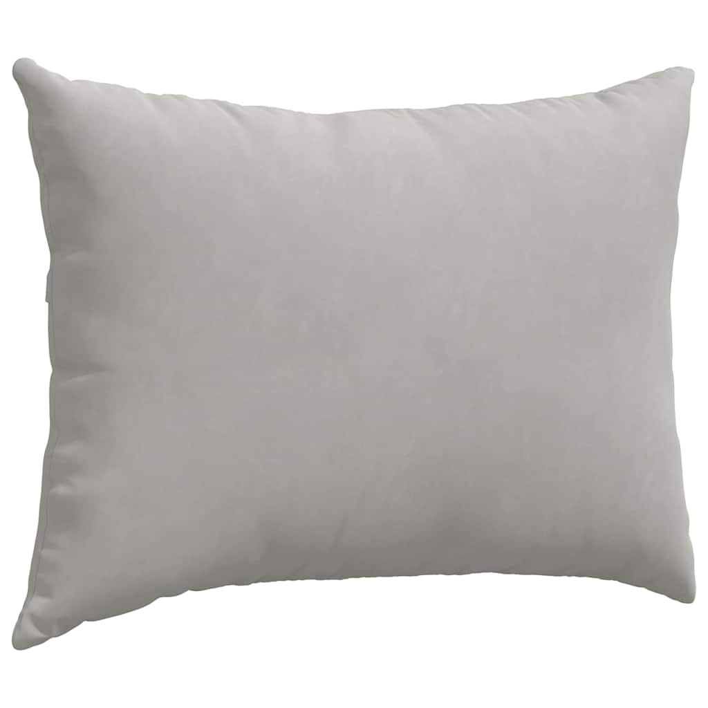 Cuscini da Divano 2 pz Tessuto Grigio chiaro 70 x 50 cm