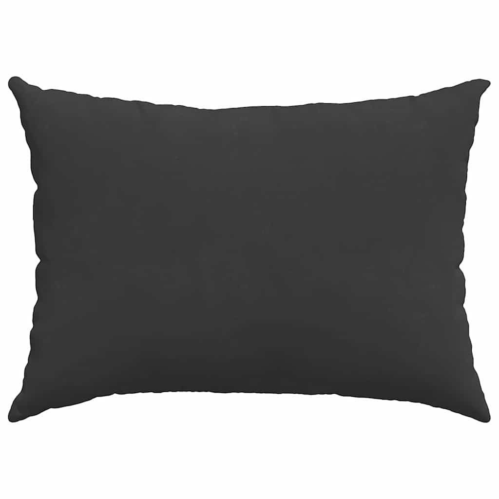 Cuscini da Divano 2 pz Tessuto Nero 70 x 50 cm