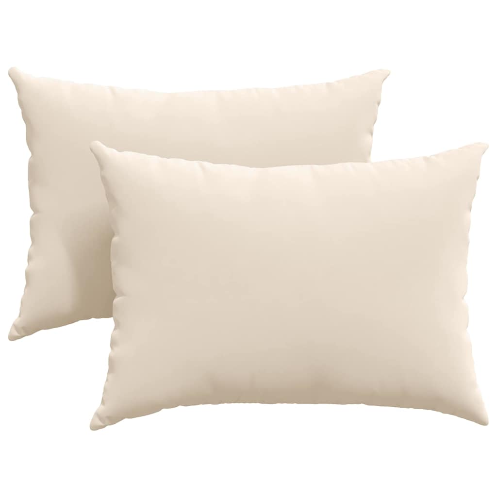 Cuscini da Divano 2 pz Tessuto Beige 70 x 50 cm