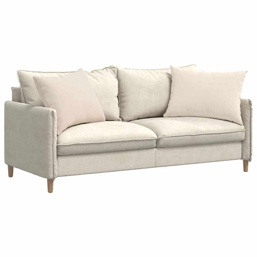 Cuscini da Divano 2 pz Tessuto Beige 70 x 50 cm