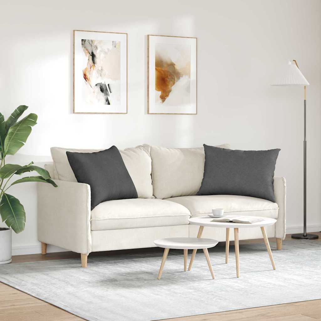 Cuscini da Divano 2 pcs Grigio scuro 70 x 50 cm