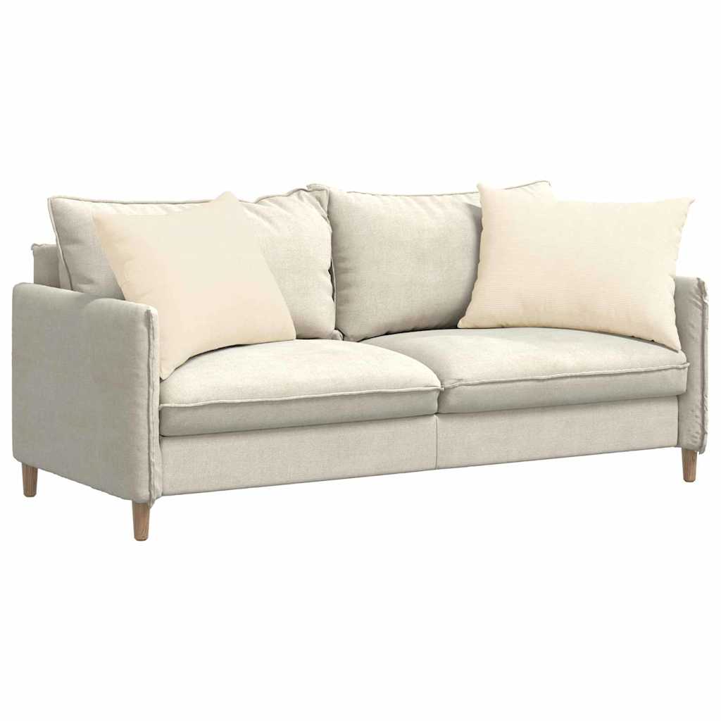 Cuscini da Divano 2 pcs Crema 70 x 50 cm Tessuto in Cords