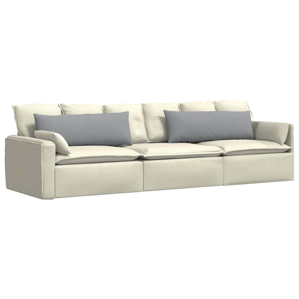Cuscini da Divano 2 pz Tessuto Grigio chiaro 120 x 40 cm