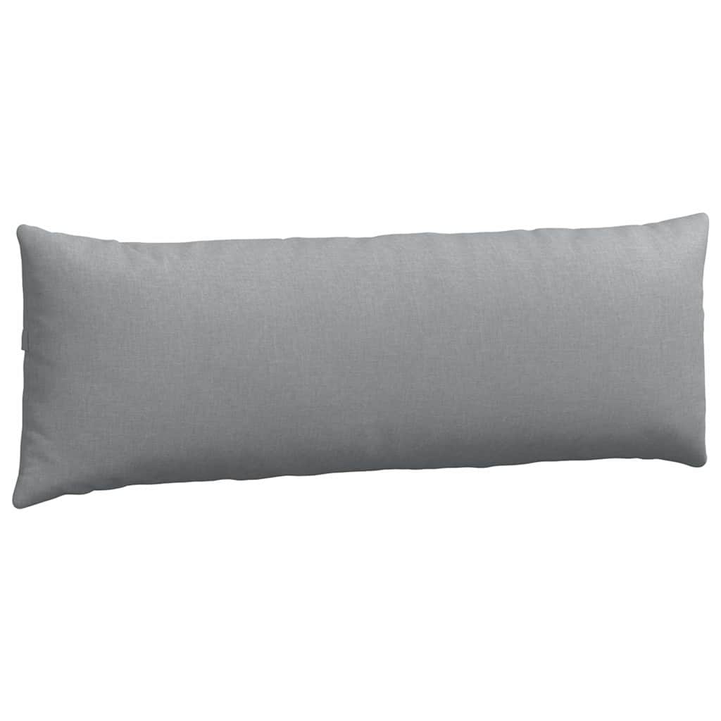 Cuscini da Divano 2 pz Tessuto Grigio chiaro 120 x 40 cm