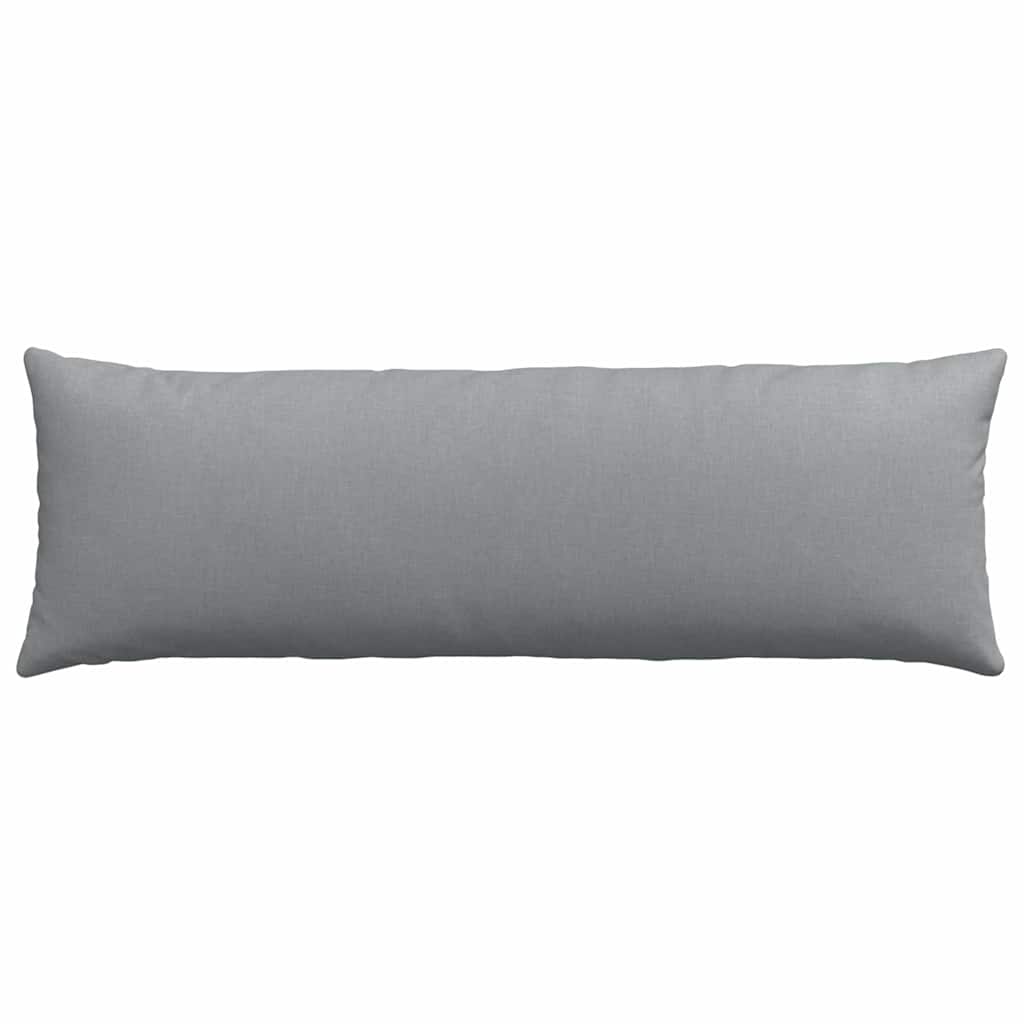 Cuscini da Divano 2 pz Tessuto Grigio chiaro 120 x 40 cm