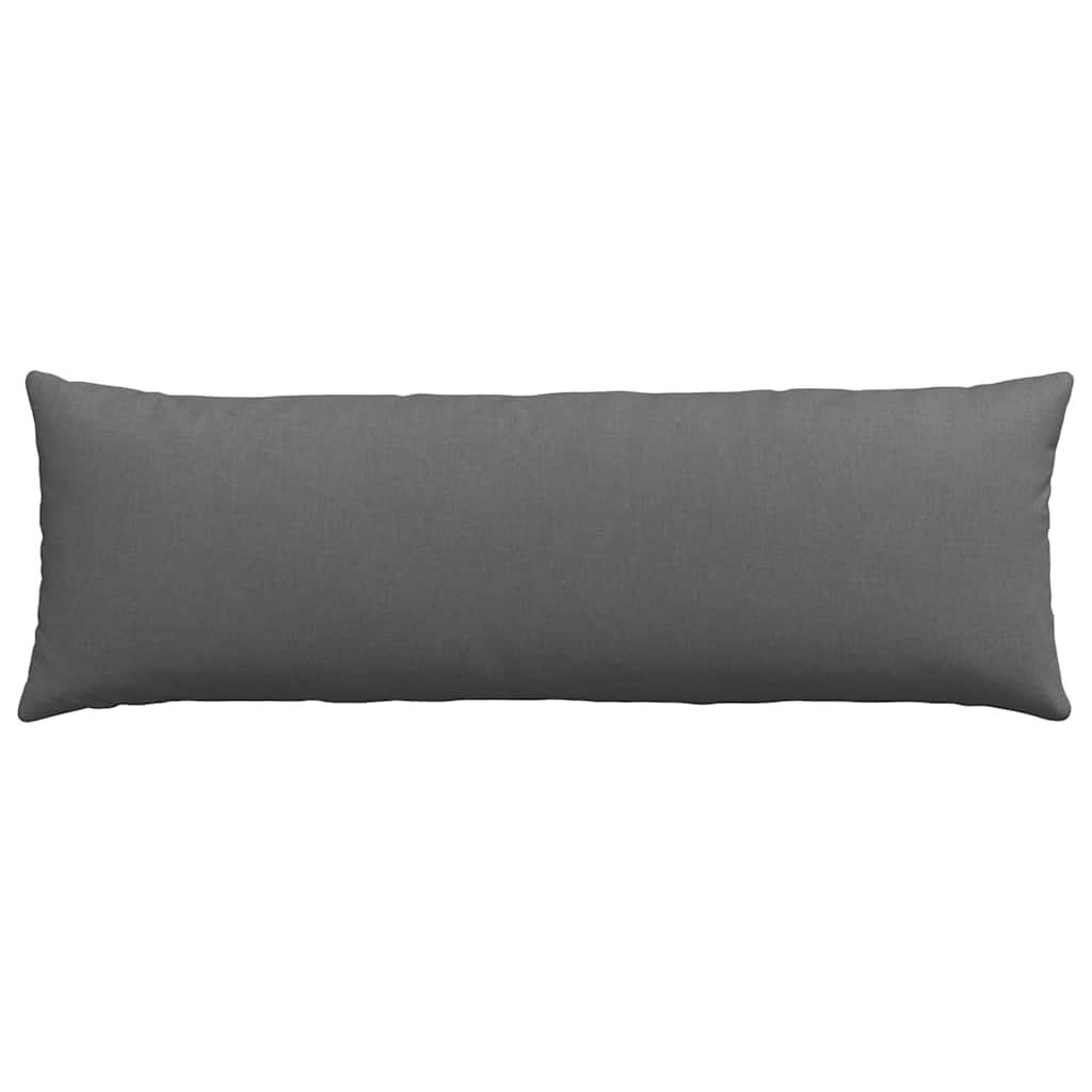 Cuscini da Divano 2 pz Tessuto Grigio scuro 120 x 40 cm